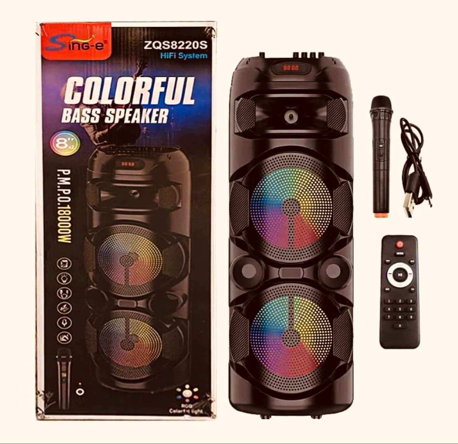 Coluna de som para festas karaoke 